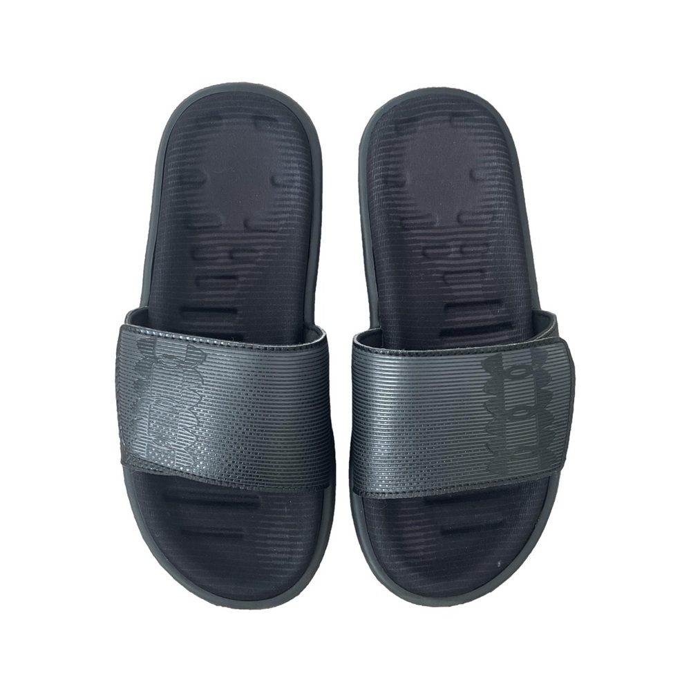 Youth Under Armour Black Slide Sandals